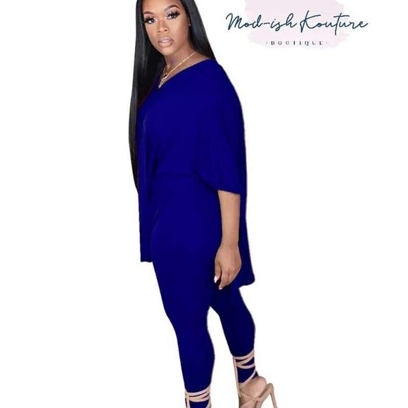 Modish Two Piece Legging Set in 5 colors (Sizes up - Picture 1 of 5